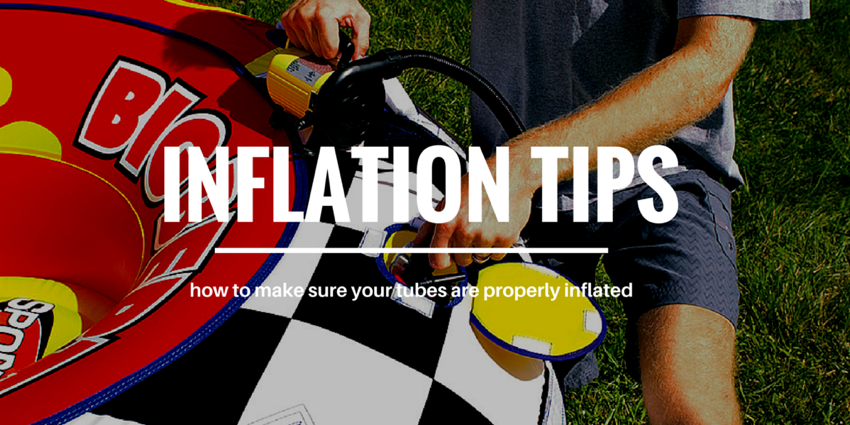 Tips to Make Sure Your Towable Water Tubes are Properly Inflated