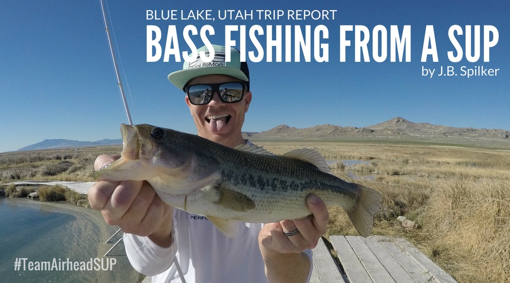 Bass Fishing From a SUP on Blue Lake in Utah