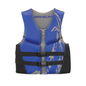 Airhead-Swoosh Neolite Kwik-Dry Life Jacket Vest | Child-Adult-Blue / 3XL