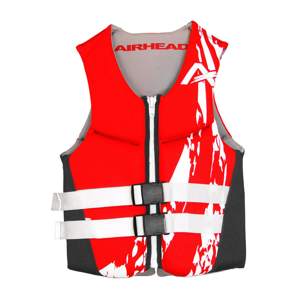 Airhead-Swoosh Neolite Kwik-Dry Life Jacket Vest | Child-Adult-Red / 3XL