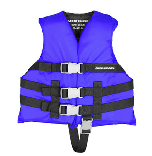 Airhead-General Boating Life Jacket Vest | Child-Adult-Blue / Child