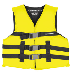 Airhead-General Boating Life Jacket Vest | Child-Adult-Yellow / Youth