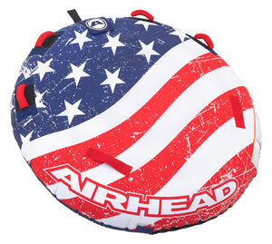 Airhead-Stars &amp; Stripes Kit | 1 Rider Towable Tube, Pump, Rope for Boating-