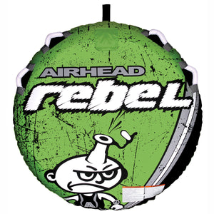 Airhead-Rebel Kit | 1 Rider Towable Tube, Pump &amp; Rope for Boating-