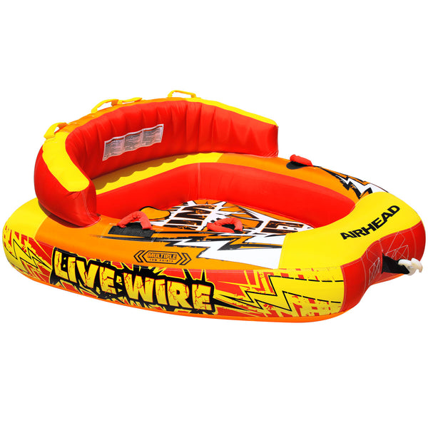 Airhead-Live Wire 2 | 1-2 Rider Towable Tube for Boating-